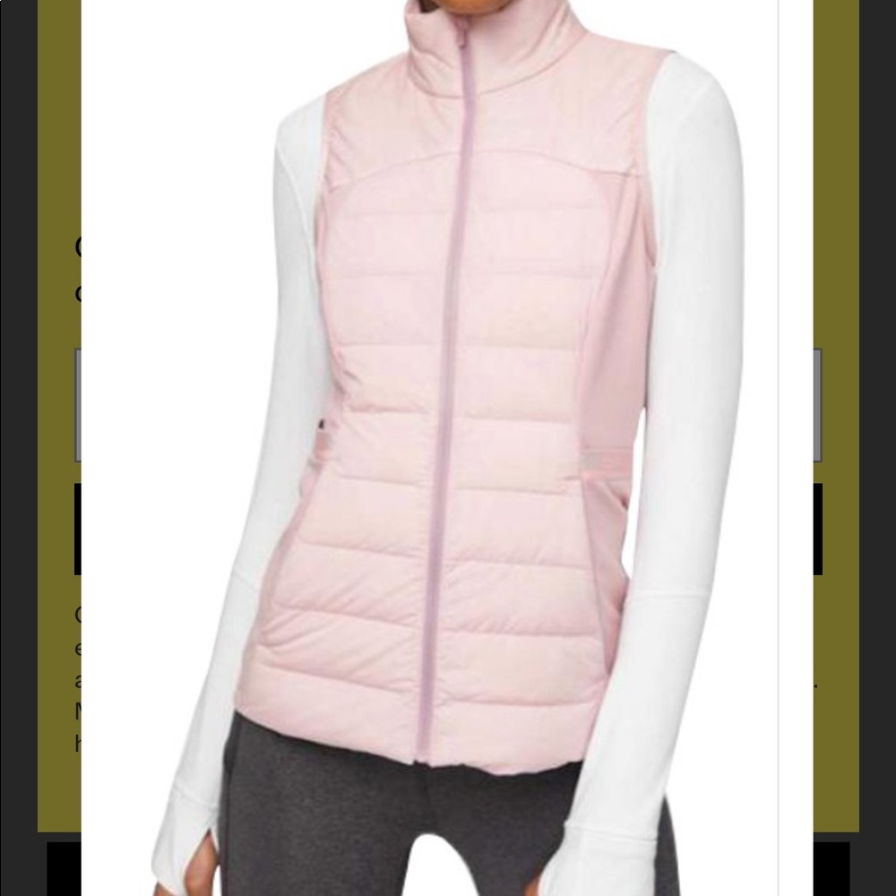 Lulu lemon vest pink 6 Down